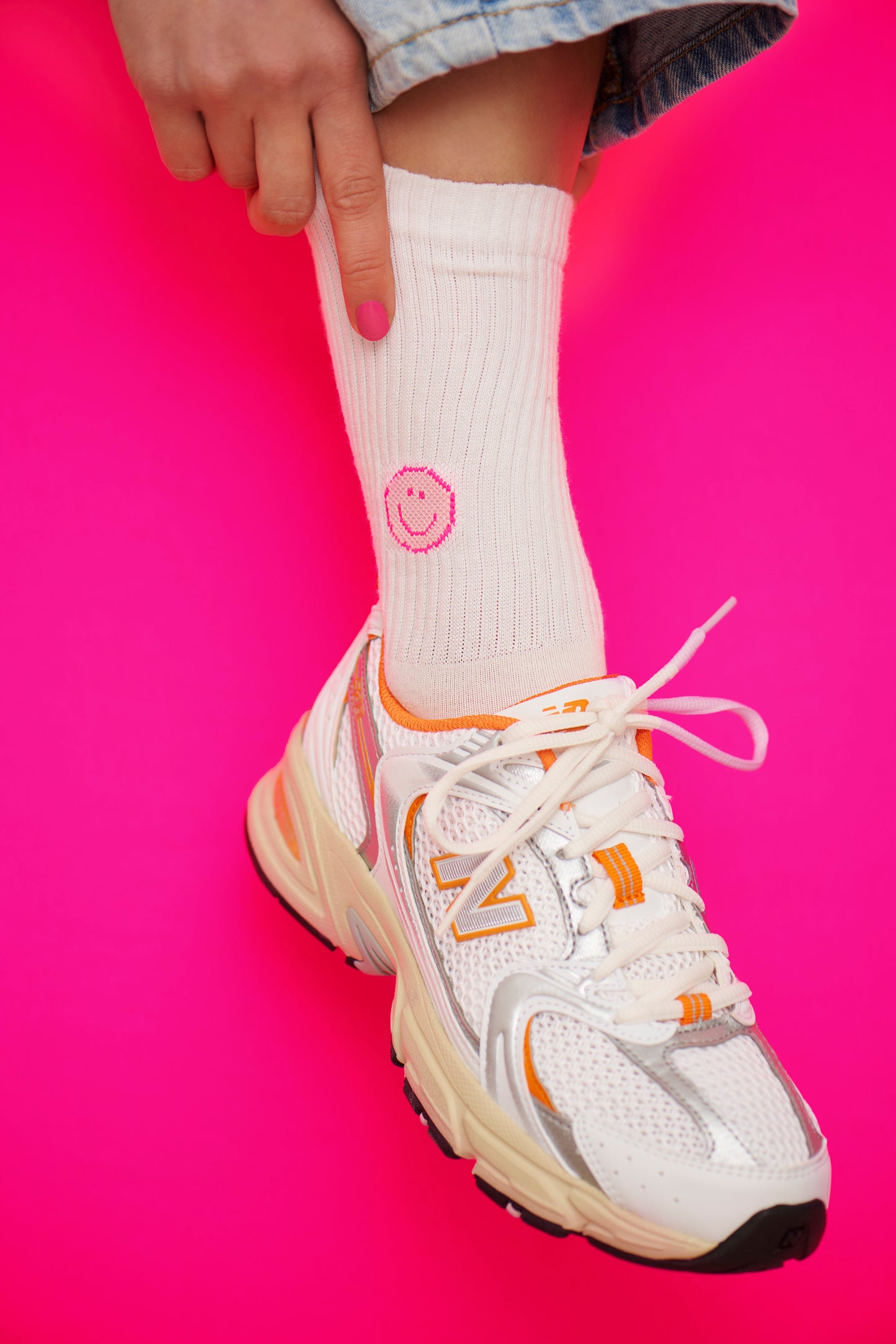 Icon Pink Smile Socken