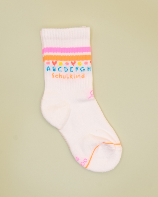 Schulkind NEON Pink Ooley Kindersocken
