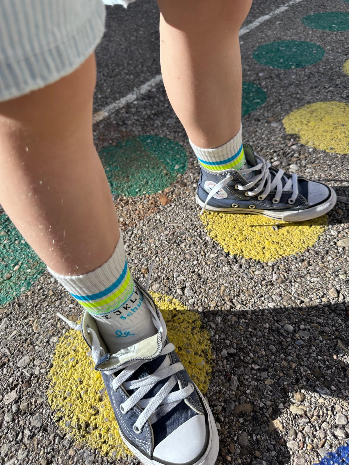 Schulkind NEON Lemon Ooley Kindersocken