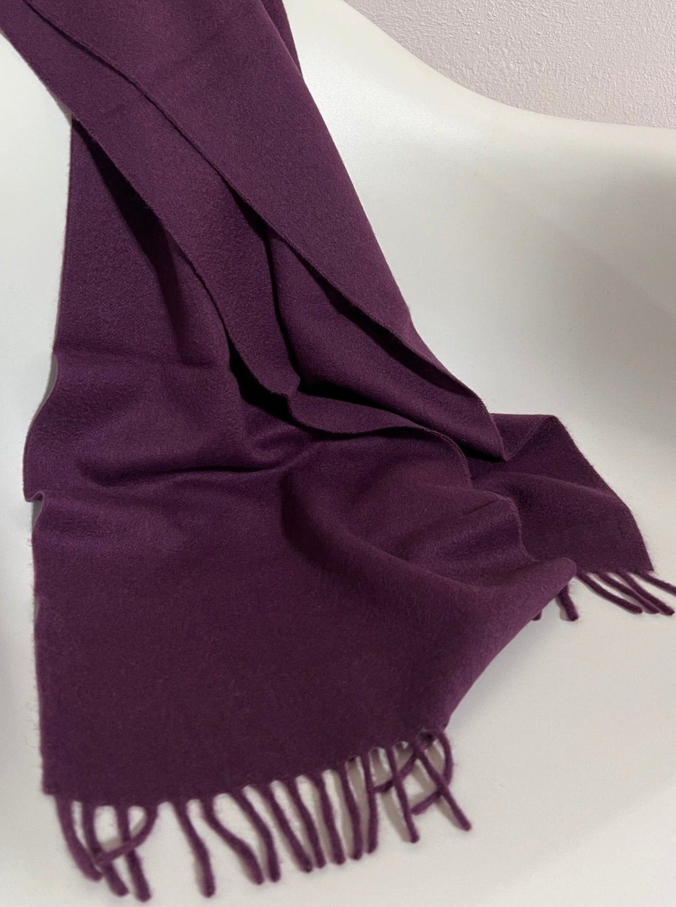 Kaschmirschal Uni - Violett - Front