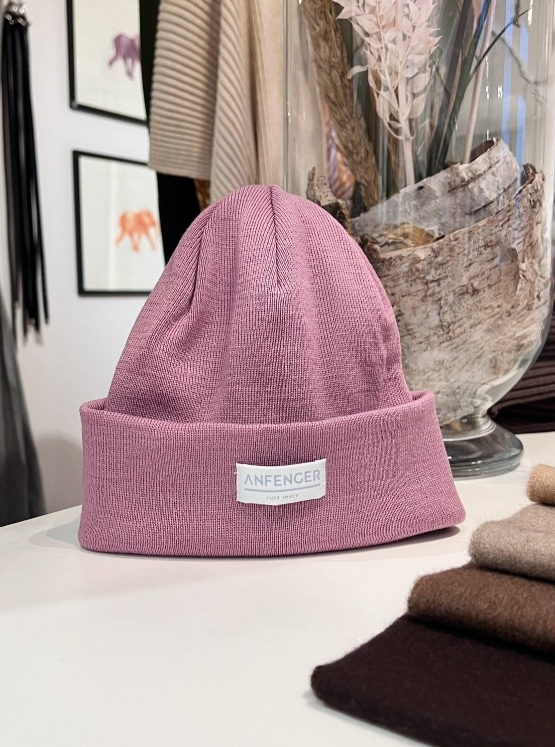 Beanie - Altrosa - Front