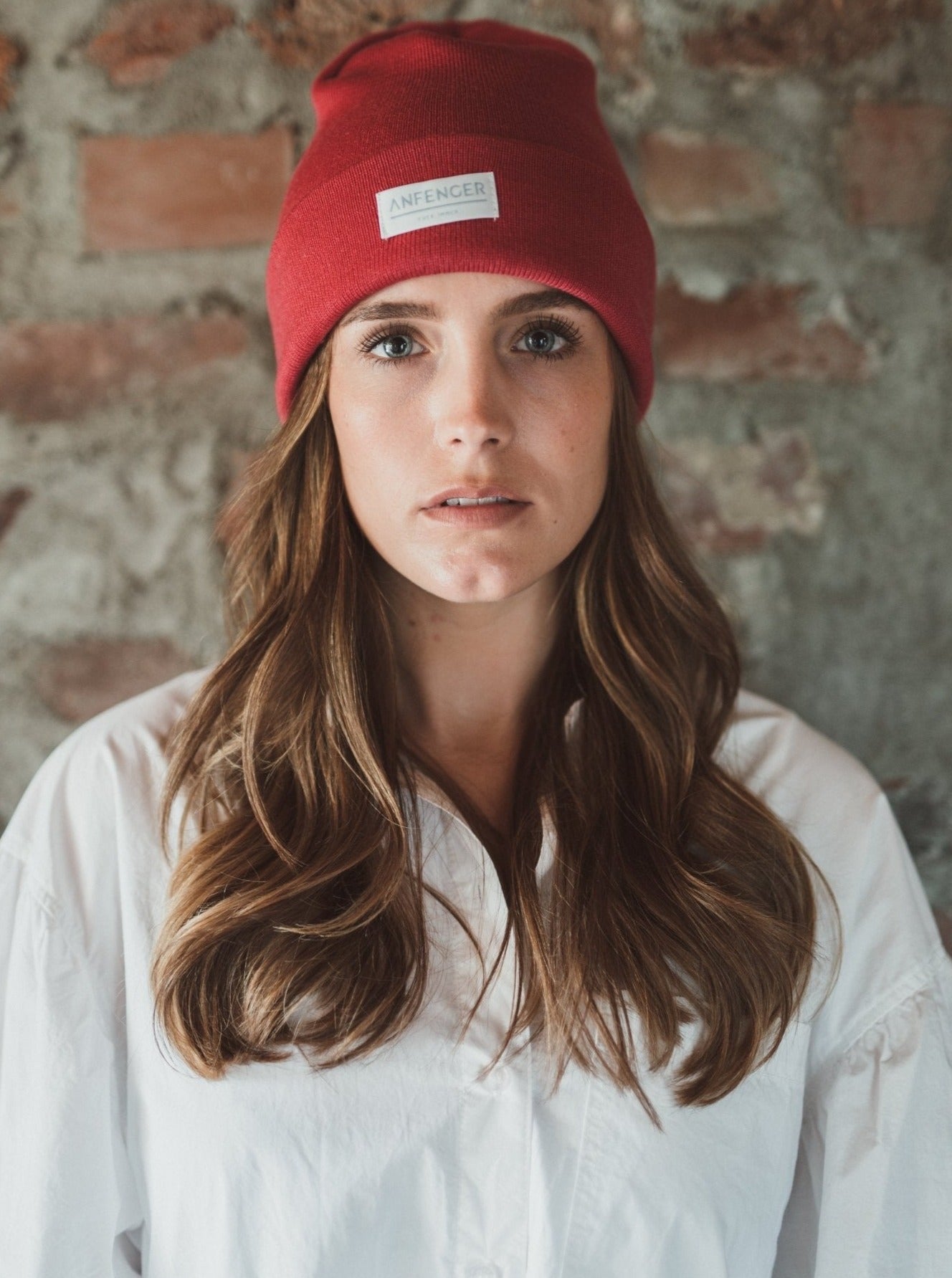 Beanies - 100 % feinster Merinowolle - Pink - Front