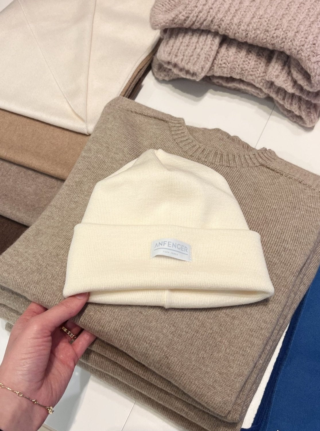 Beanie - Wollweiß - Front