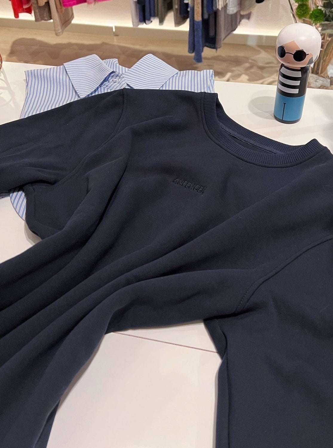 Bio-Baumwoll-Sweatshirt - Dunkelblau