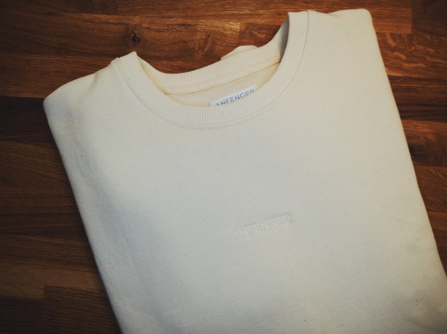 Bio-Baumwoll-Sweatshirt - Creme - Front
