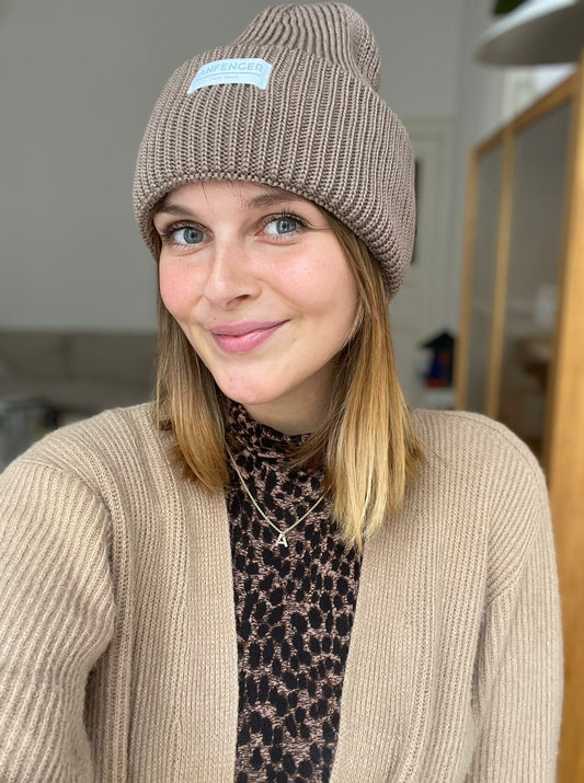 Beanie Maxi - Beige - Front