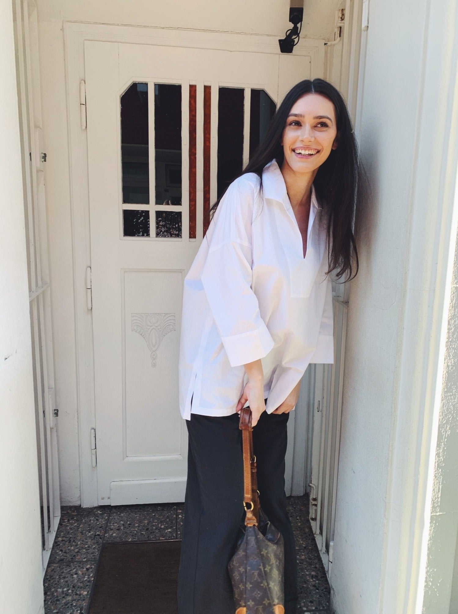 Bluse aus 100% Baumwolle - Front