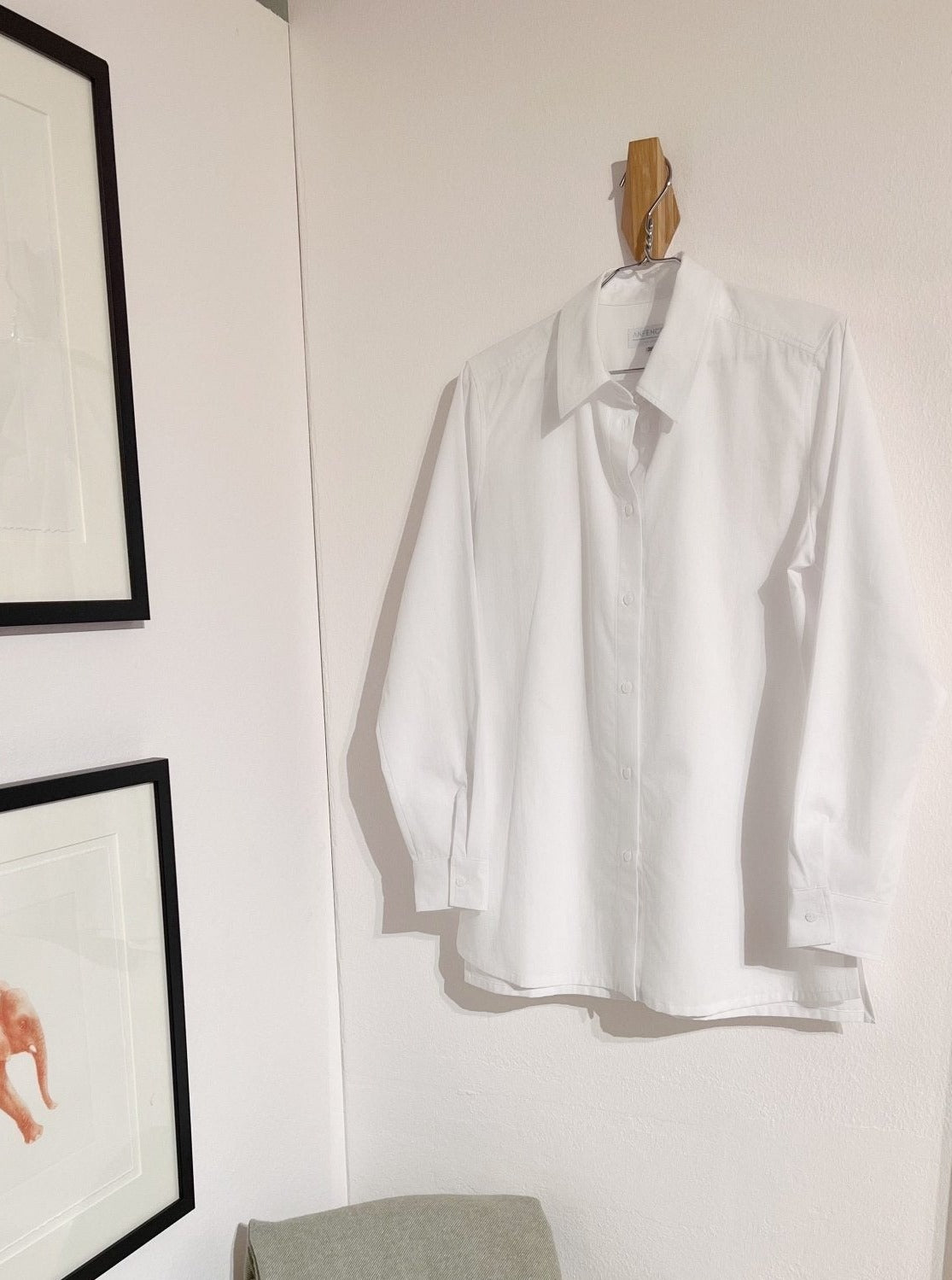 Hemdbluse - Weiß - Front