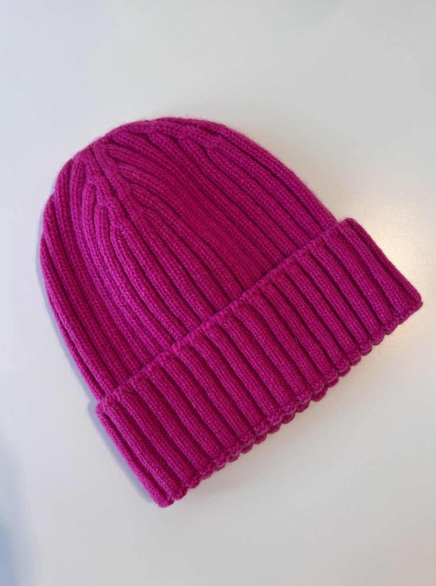 Kaschmir Rippenmütze 2.0 B2B - Pink - Front