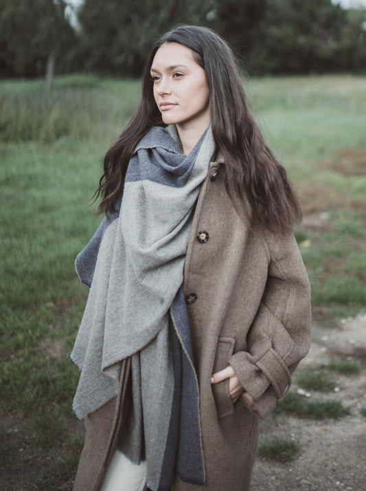 Kaschmir-Wollschal 2.0 - Beige - Front