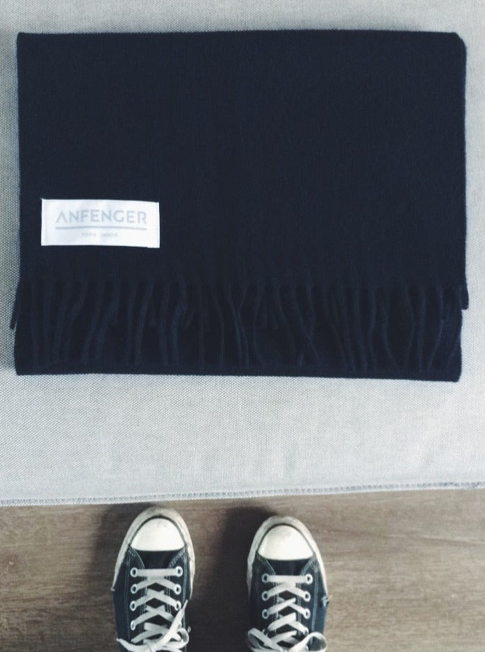 Kaschmirschal Uni B2B - Dunkelblau