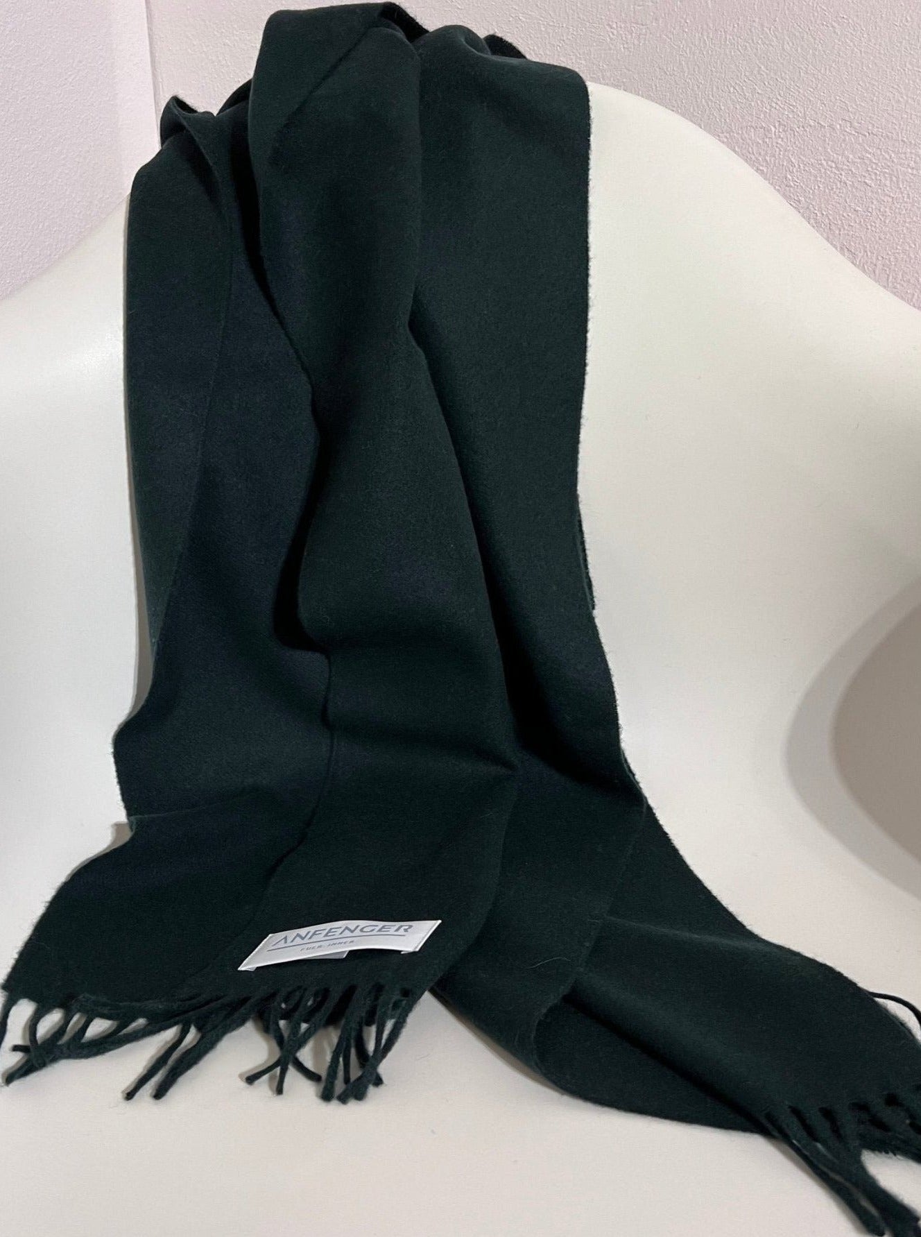 Kaschmirschal Uni B2B - Dunkelgrün - Front