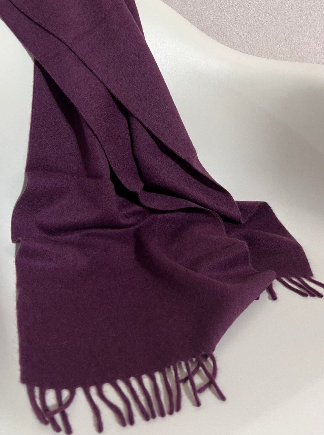 Kaschmirschal Uni B2B - Violett - Front