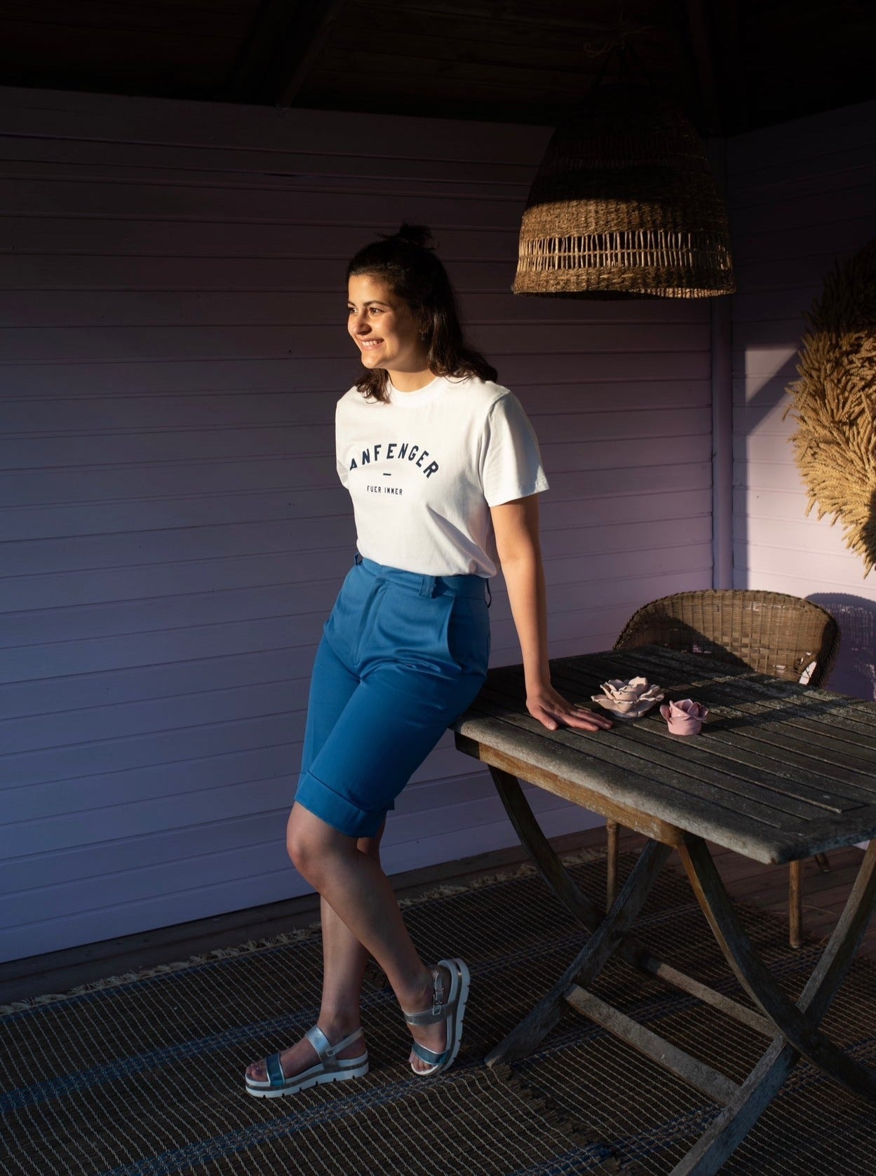 Longshorts Blau Front