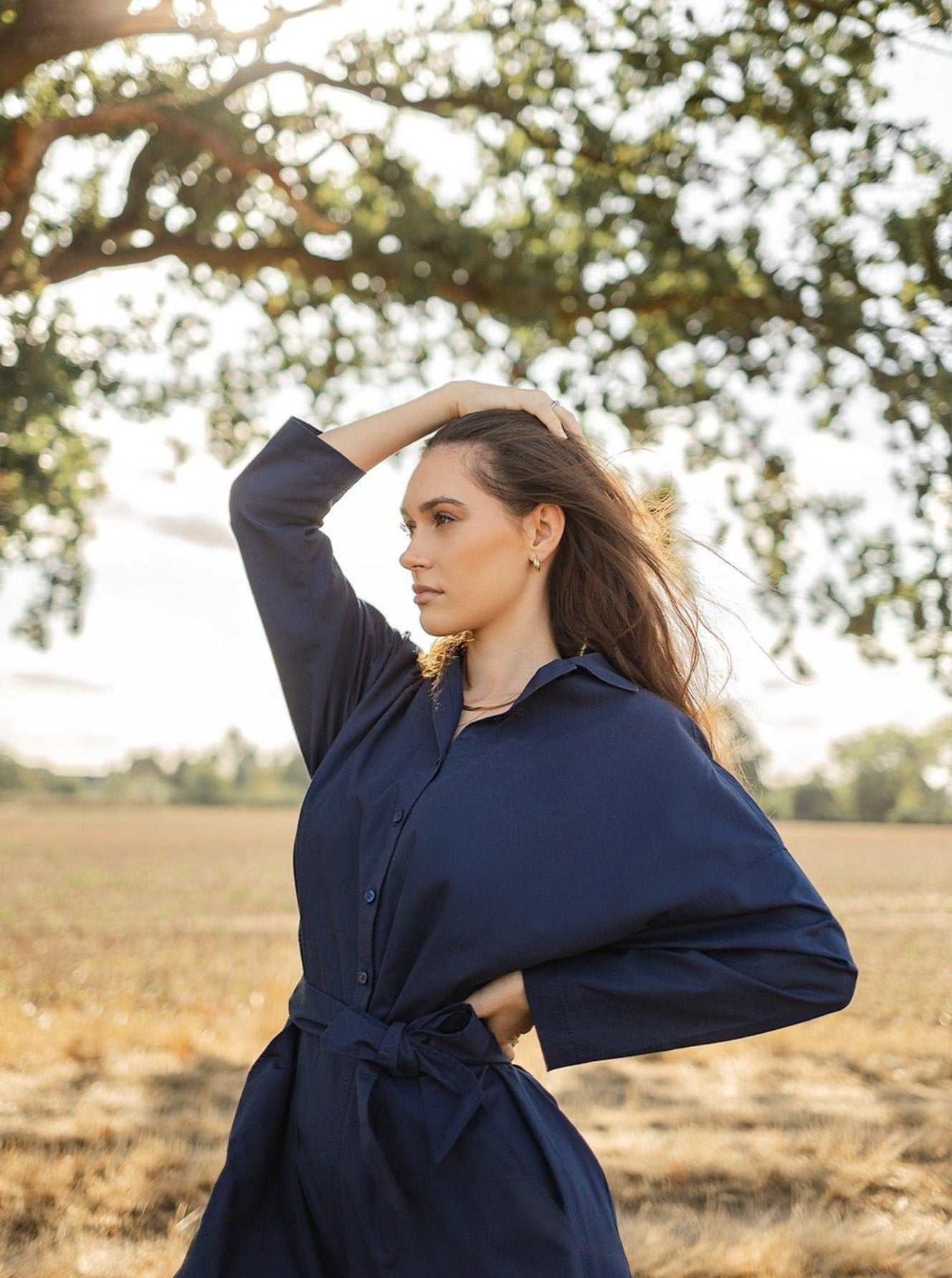 Overall -Blau - Nahaufnahme