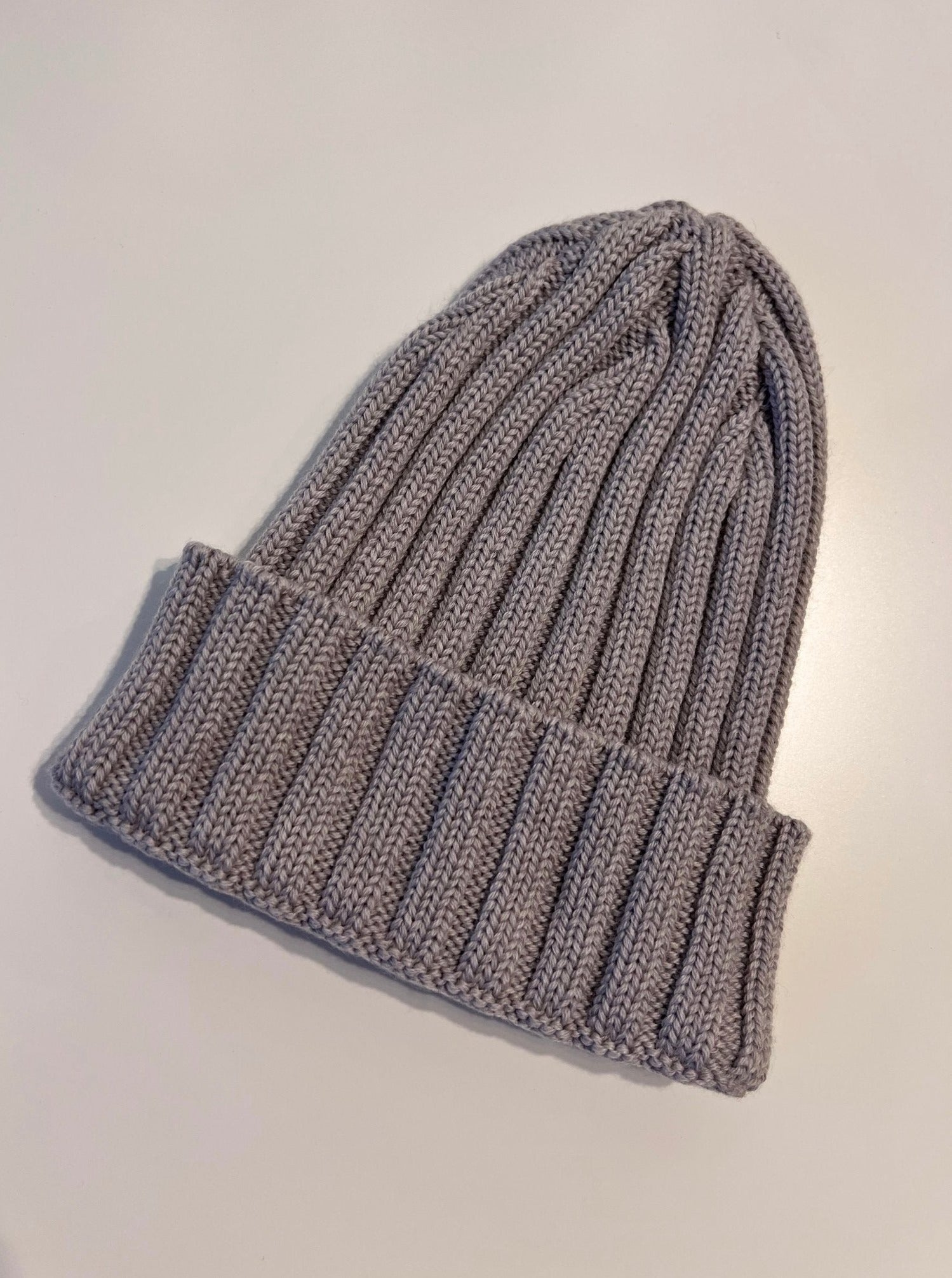 Rippenmütze B2B - Grau Beige - Front