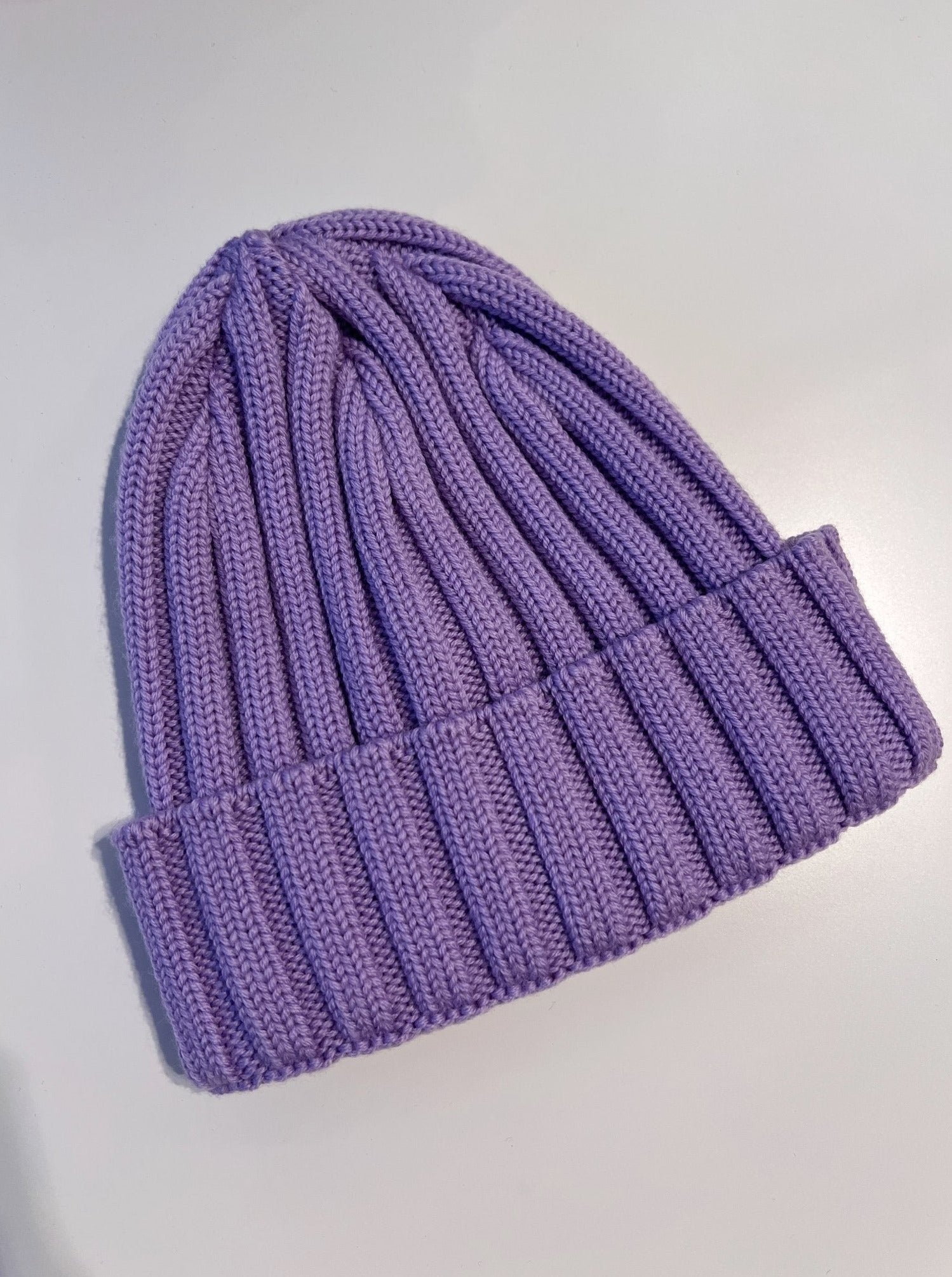 Rippenmütze B2B - Lila - Front