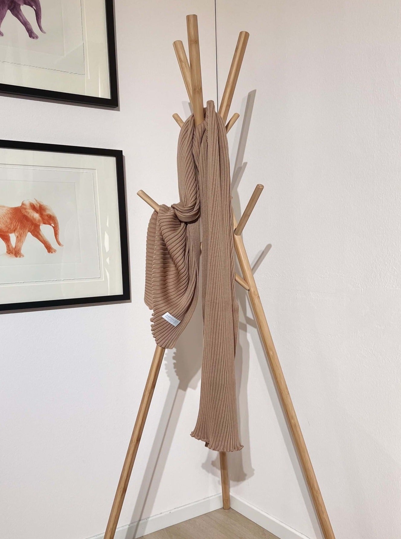 Rippenschal - Camel - Front