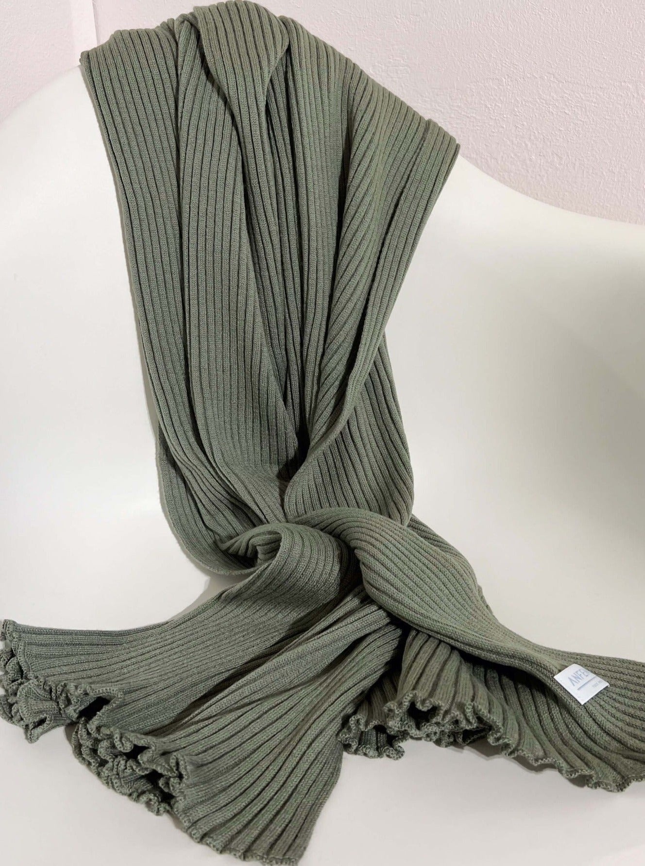 Rippenschal - Salbei - Front