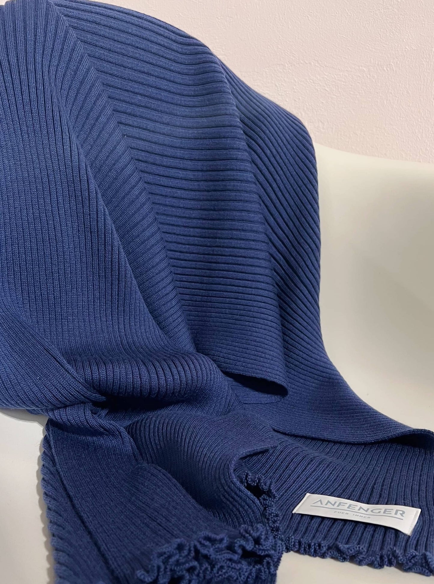 Rippenschal - Tintenblau - Front