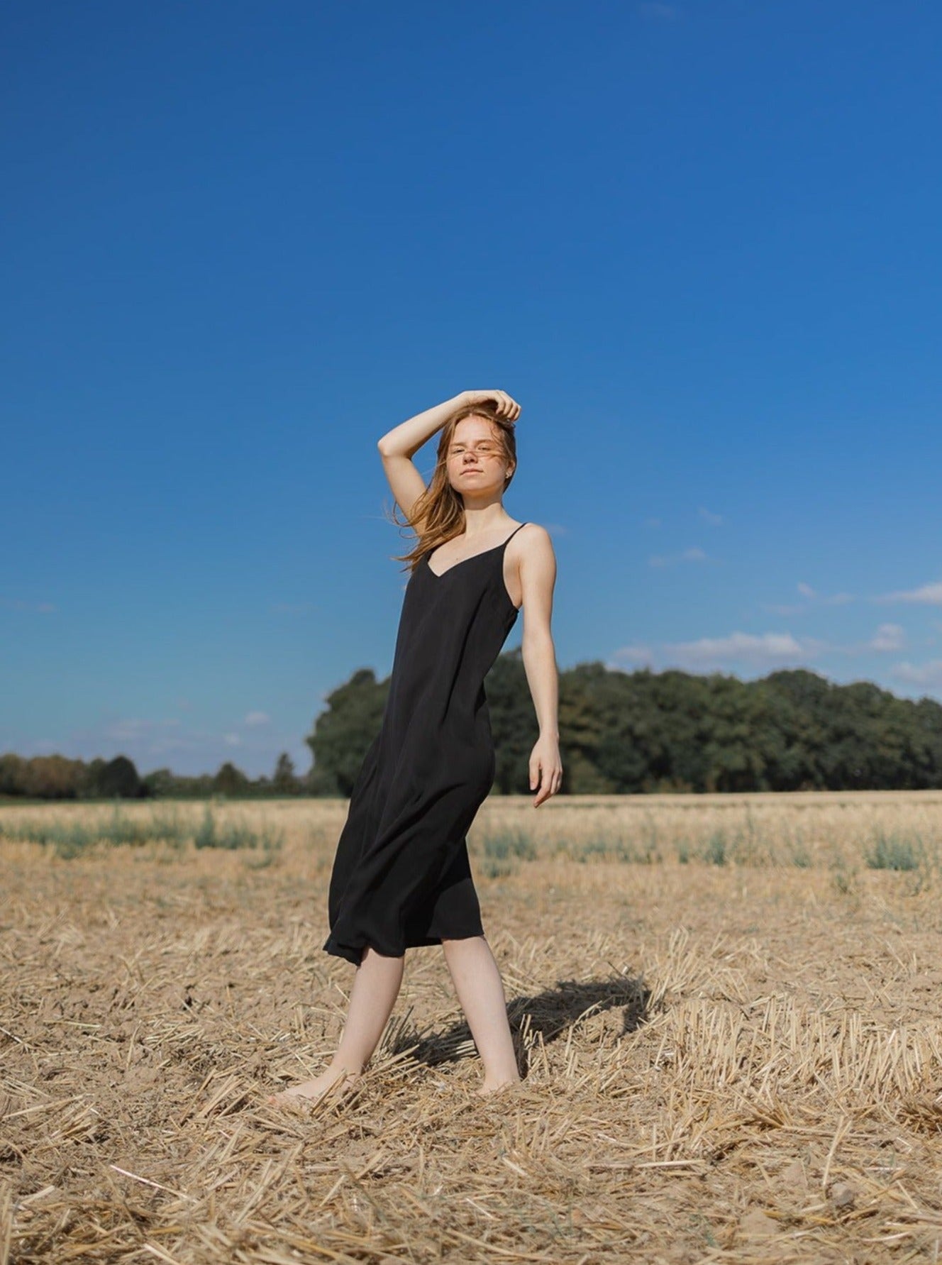 Slipdress Schwarz - Seite