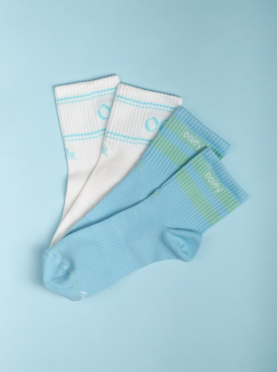 Socken - MIDI Pastel 2 Pack - Vanilla Aqua