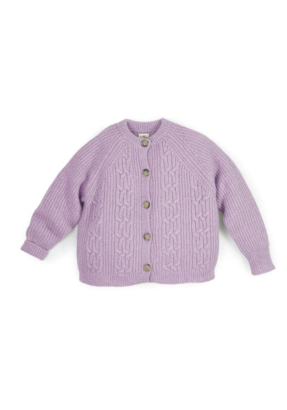 Cardigan mit Flechtdetails aus Alpaka | Damen – Halfen