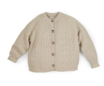 Cardigan mit Flechtdetails aus Alpaka | Damen – Halfen