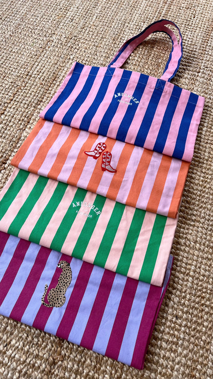 Bestickte Tasche aus Baumwolle