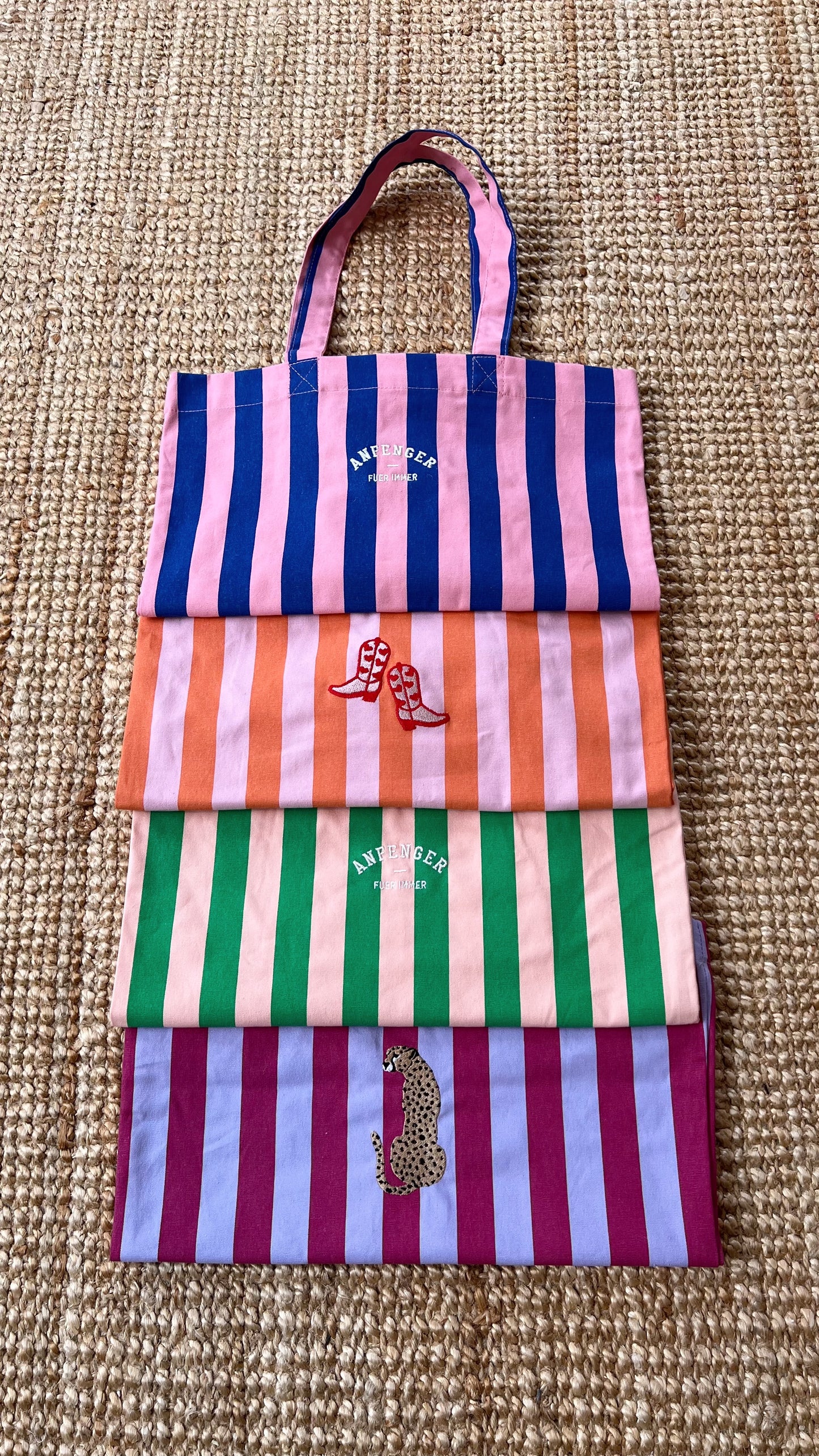 Bestickte Tasche aus Baumwolle