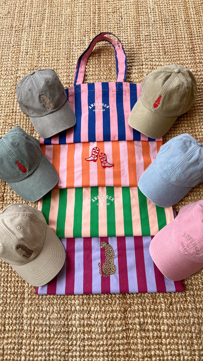 Bestickte Tasche aus Baumwolle