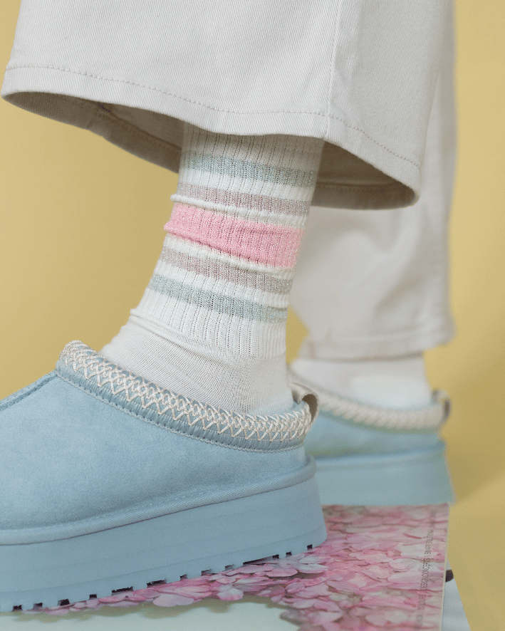 Sporty Glitter Ooley Socken
