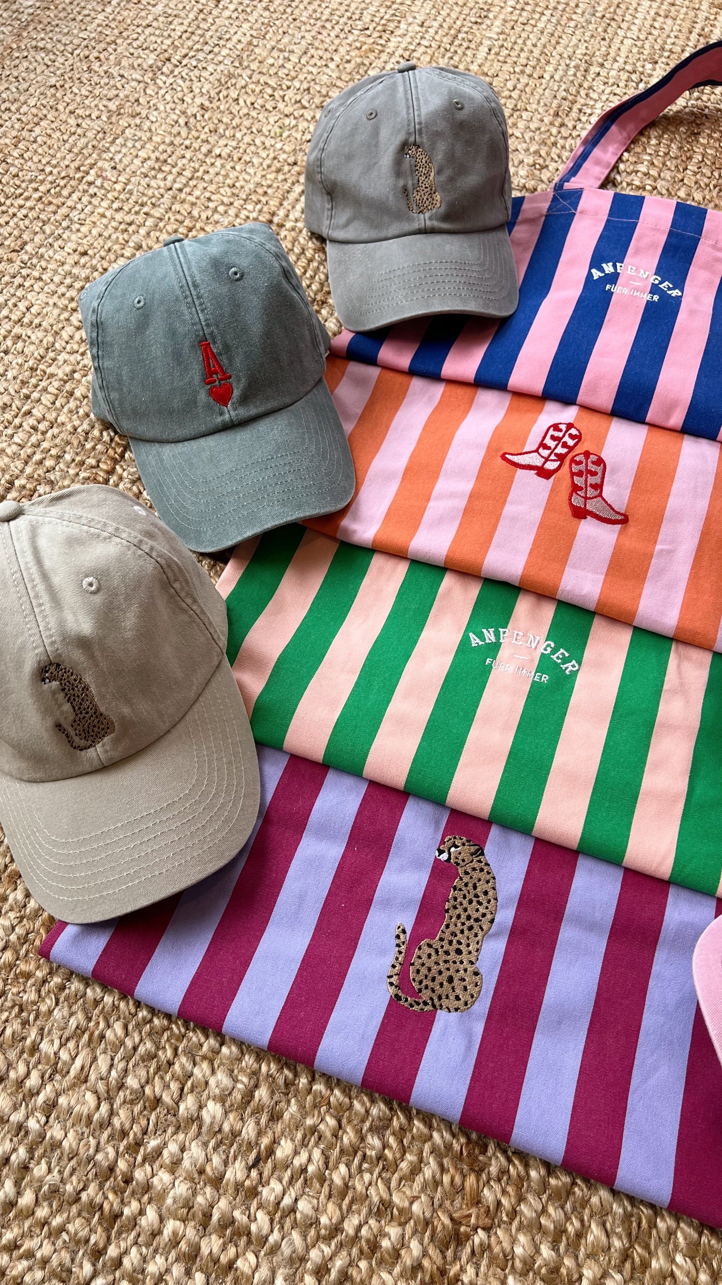 Bestickte Tasche aus Baumwolle