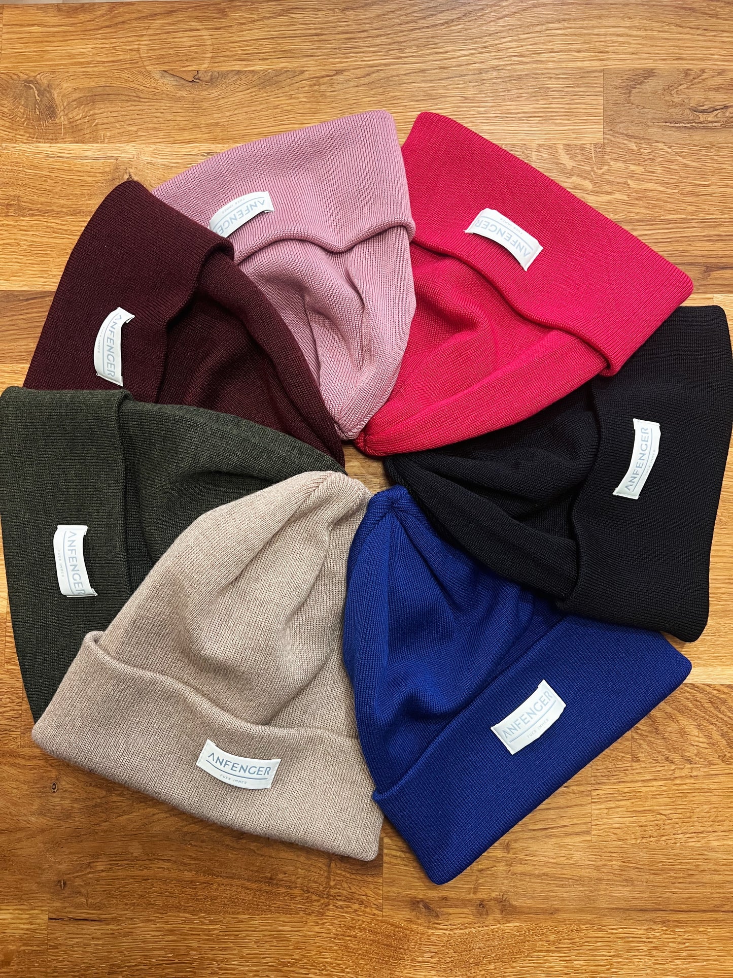 Kindermützen made in Germany bunt 