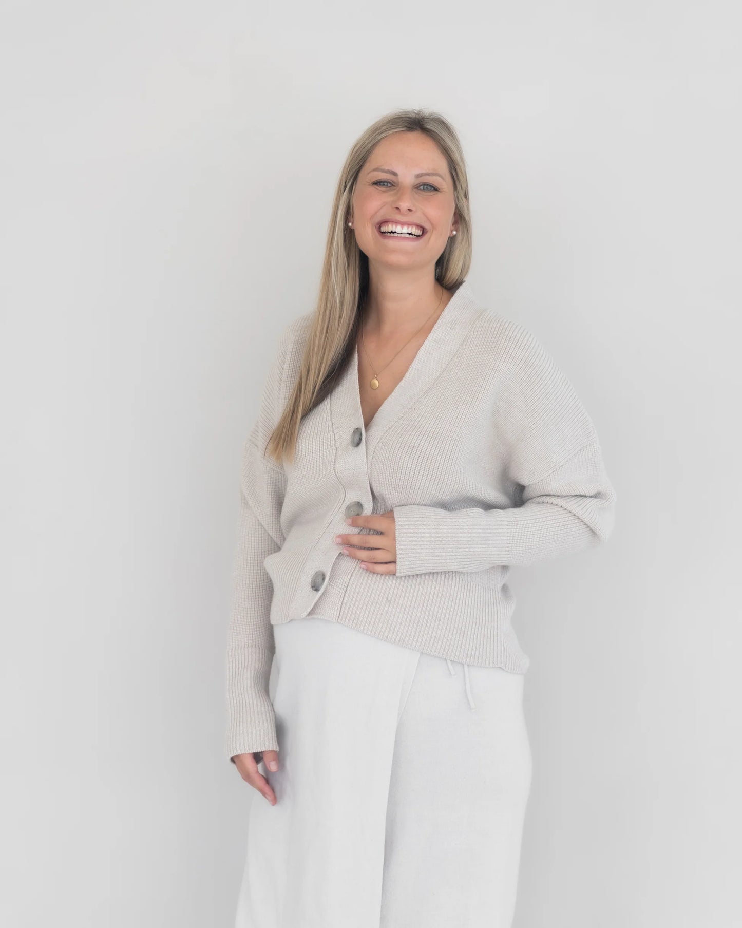 Halfen Grobstrick Cardigan