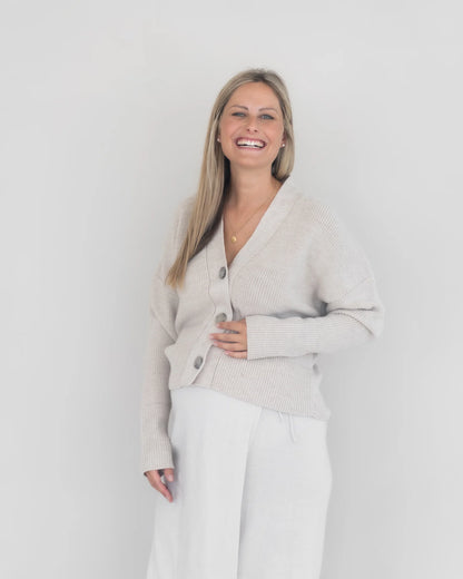 Halfen Grobstrick Cardigan