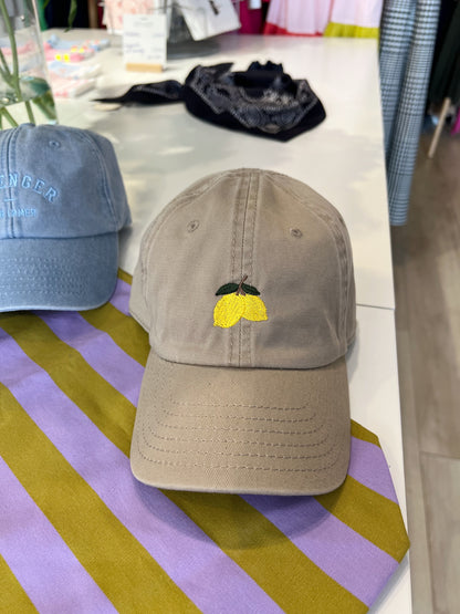 Mini Kinder Cap Beige Zitronen