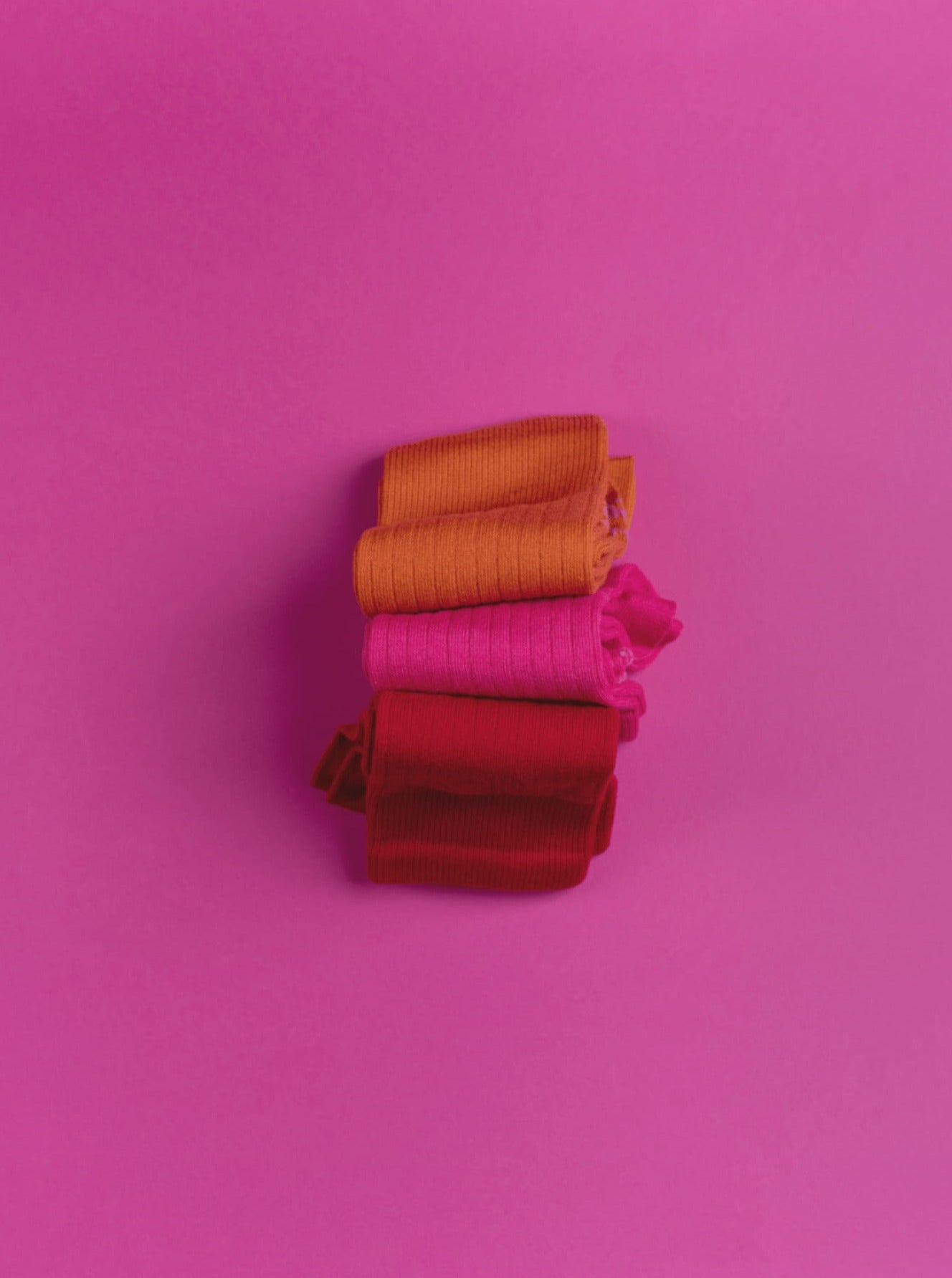 Socken - The Week - drei Paar Socken - Ketchup Pink Pumkin