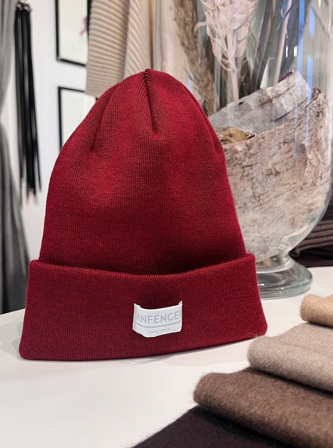 Beanie - Rot - Front