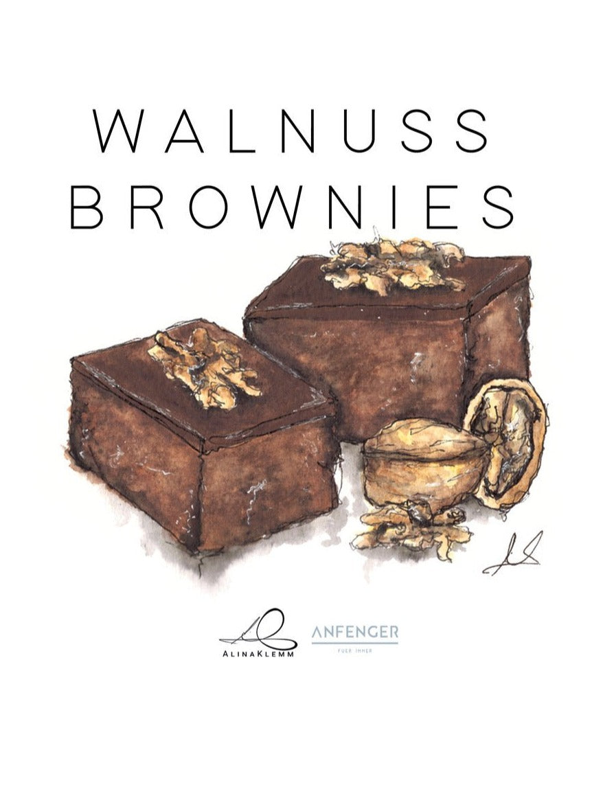 Rezeptkarten - Wallnuss Brownies